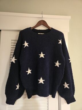 UGG Navy Star Crewneck Sweater